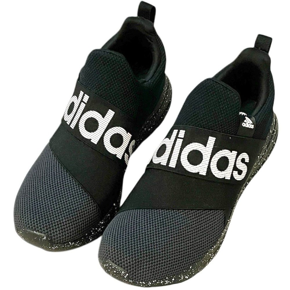 Adidas Adapt 6.0 Lite Racer Men's Size 9 Black Slip-On Sneakers Like New Shoes